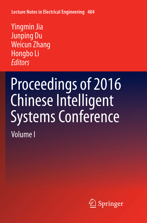 Proceedings of 2016 Chinese Intelligent Systems Conference - 