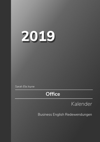 2019 Sarah Ela Joyne Office Kalender Business English Redewendungen