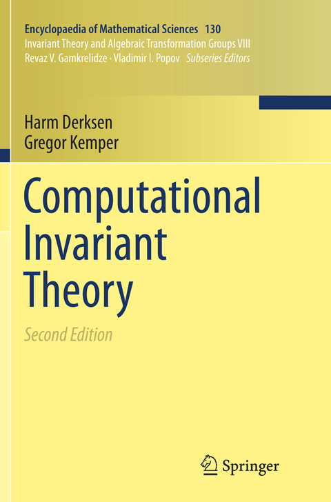 Computational Invariant Theory - Harm Derksen, Gregor Kemper