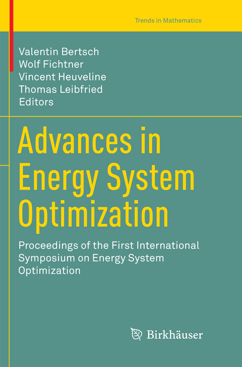 Advances in Energy System Optimization - 