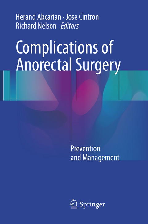 Complications of Anorectal Surgery - 