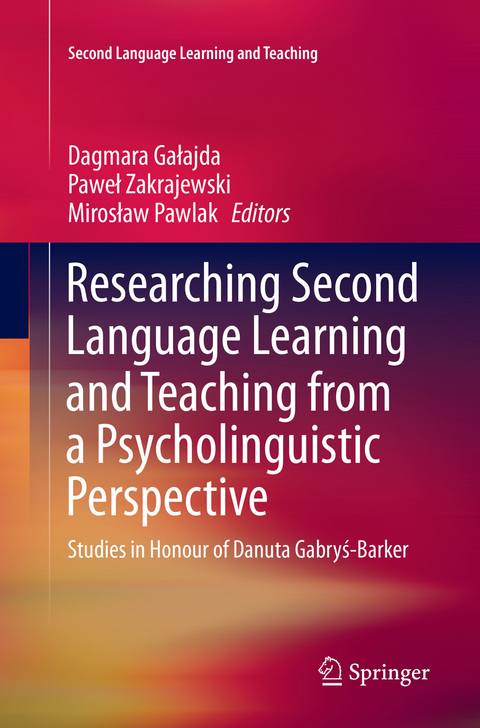 Researching Second Language Learning and Teaching from a Psycholinguistic Perspective - 