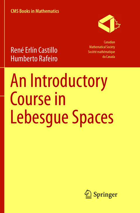 An Introductory Course in Lebesgue Spaces - Rene Erlin Castillo, Humberto Rafeiro