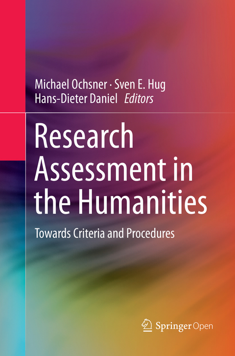 Research Assessment in the Humanities - 