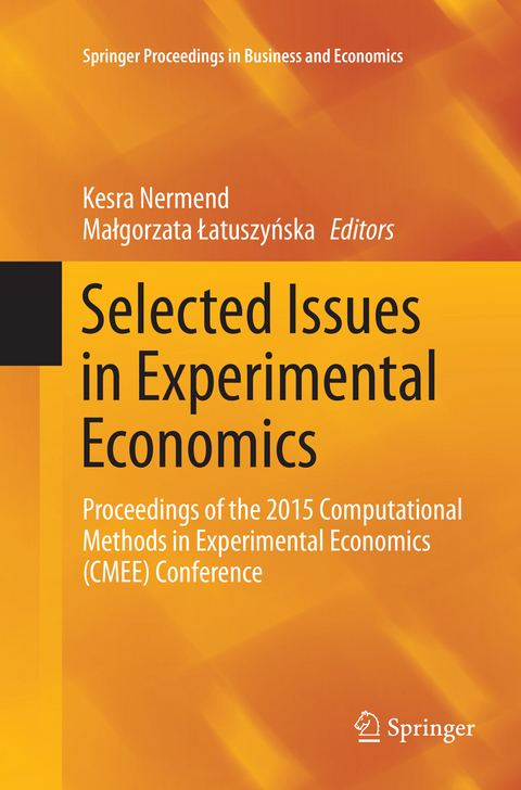 Selected Issues in Experimental Economics - 