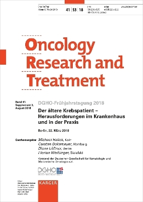 Der ältere Krebspatient - Herausforderungen im Krankenhaus und in der Praxis