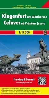 Klagenfurt am Wörthersee, Stadtplan 1:17.500 - Freytag-Berndt und Artaria KG