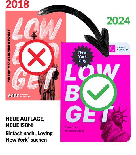 Reisef&uuml;hrer New York LOW BUDGET gibt es neu (aber andere ISBN)