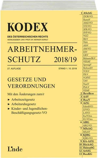 KODEX Arbeitnehmerschutz 2018/19