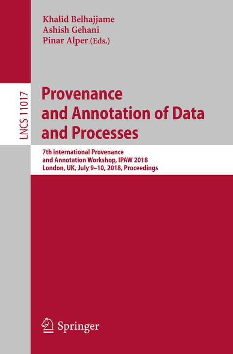 Provenance and Annotation of Data and Processes - 