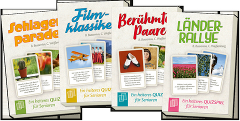 Heitere Quizspiele f&uuml;r Senioren - Paketangebot - Beate Bussenius, Christina Wei&szlig;enberg
