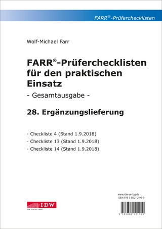 FARR Prüferchecklisten für den praktischen Einsatz