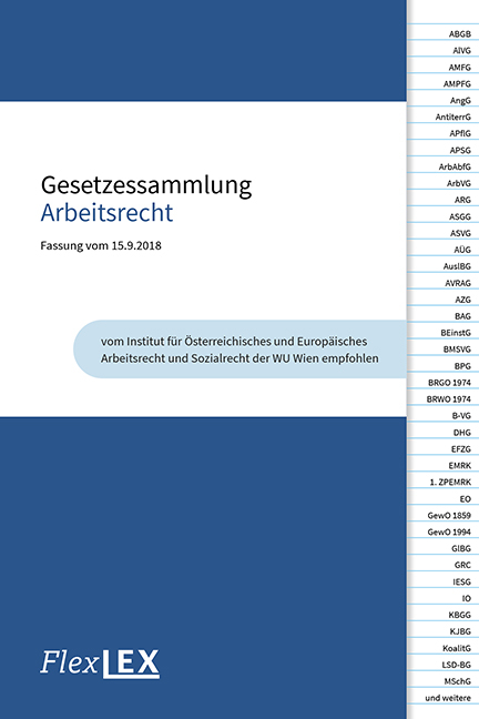 Gesetzessammlung Arbeitsrecht - 