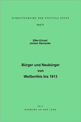 Bürger und Neubürger von Weißenfels bis 1913