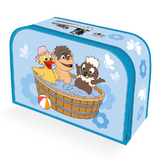 Tr&ouml;tsch Kinderkoffer Pittiplatsch Wanne gro&szlig;,Pappkoffer, Koffer aus Pappe, Geschenk Verpackung, Gutschein Verpackung,Spielkoffer, Metallgriff und Metallhenkel, Reisekoffer Kinder - 