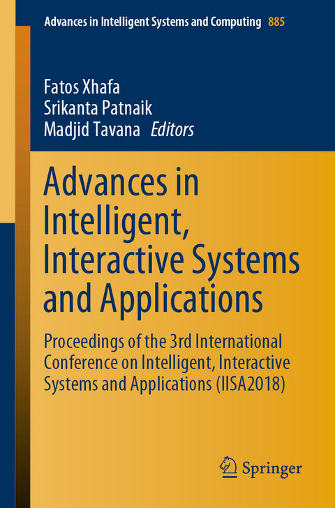 Advances in Intelligent, Interactive Systems and Applications - 