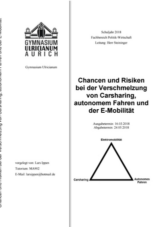 Chancen und Risiken bei der Verschmelzung von Carsharing, autonomem Fahren und der E-Mobilität