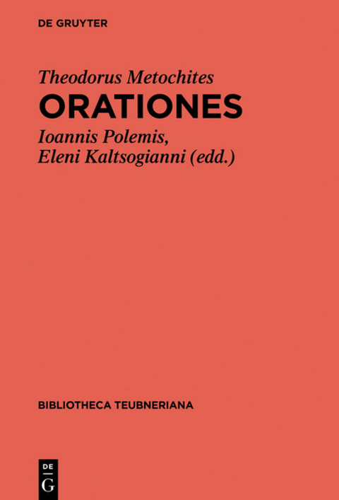 Orationes - Theodorus Metochites