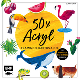 50 x Acryl – Flamingo, Kaktus und Co. - Eunhye Kim