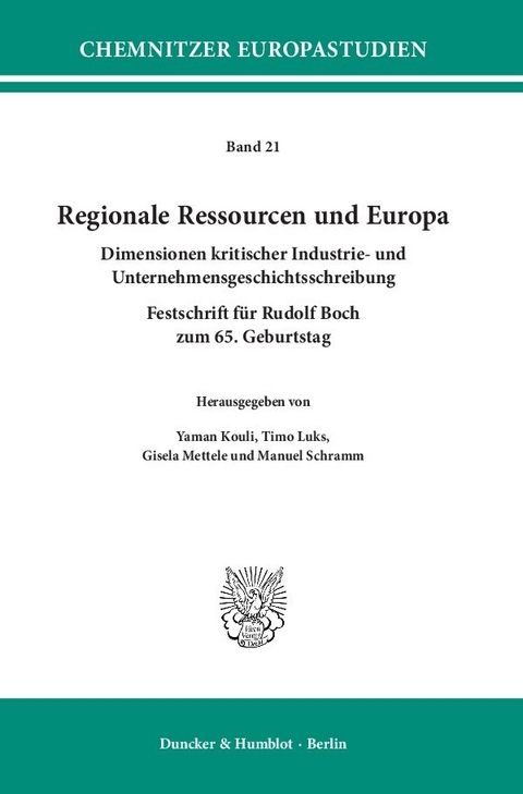 Regionale Ressourcen und Europa. - 