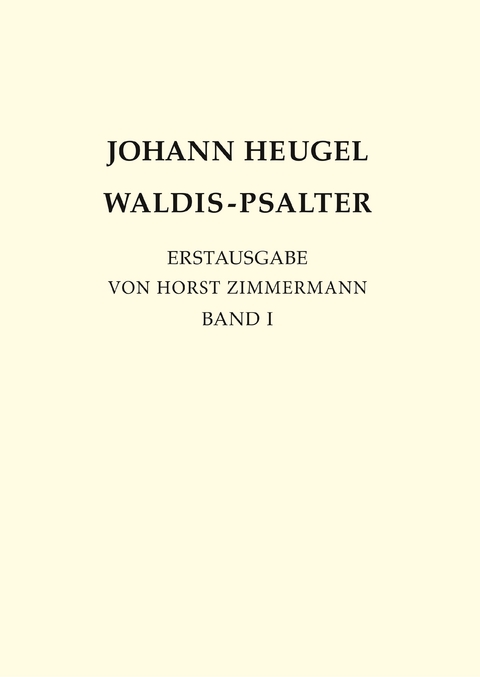 Johann Heugel: Waldis-Psalter - 