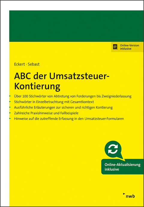 ABC der Umsatzsteuer-Kontierung - Karl-Hermann Eckert, Ronny Sebast