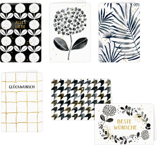 Grußkarten mit Kuvert - All about black & white