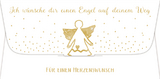 Kuvert f&uuml;r ein Geld- oder Gutscheingeschenk - Ich w&uuml;nsche dir einen Engel auf deinem Weg
