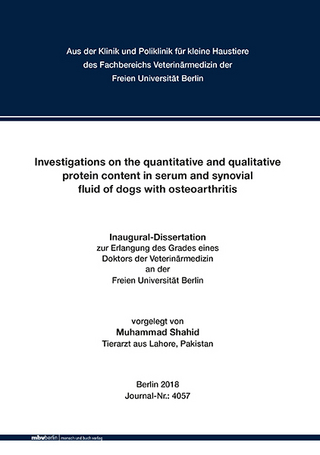 Investigations on the quantitative and qualitative protein content in serum and synovial fluid of dogs with osteoarthritis