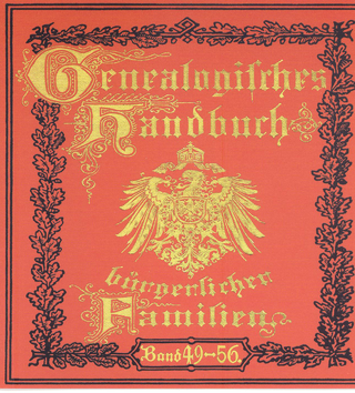 Deutsches Geschlechterbuch - CD-ROM. Genealogisches Handbuch bürgerlicher Familien / Genealogisches Handbuch bürgerlicher Familien Bände 49-56