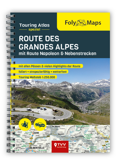 FolyMaps Touringatlas Route des Grandes Alpes 1:250.000 - Hans Michael Engelke