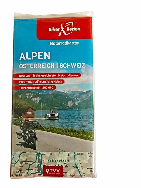 Motorradkarten Set Alpen &Ouml;sterreich Schweiz