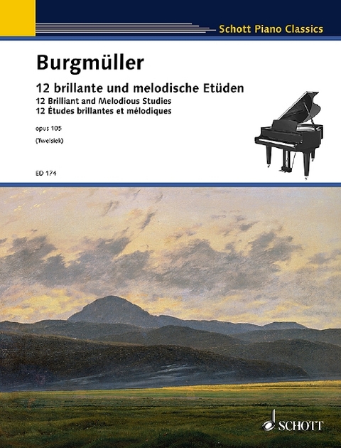 12 brillante und melodische Et&uuml;den - 