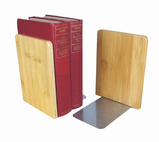MyLibrary Buchstützen Bookends aus Holz - 2-teiliges Set