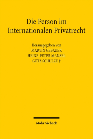 Die Person im Internationalen Privatrecht