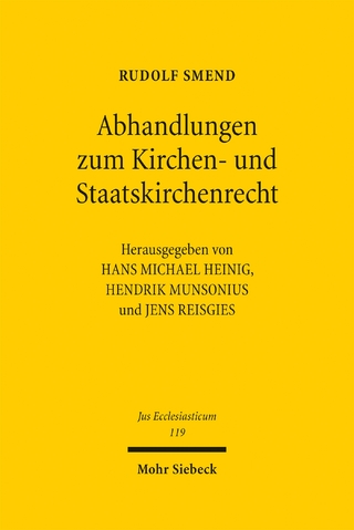 Abhandlungen zum Kirchen- und Staatskirchenrecht