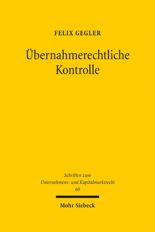 Übernahmerechtliche Kontrolle