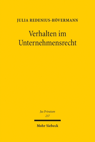Verhalten im Unternehmensrecht