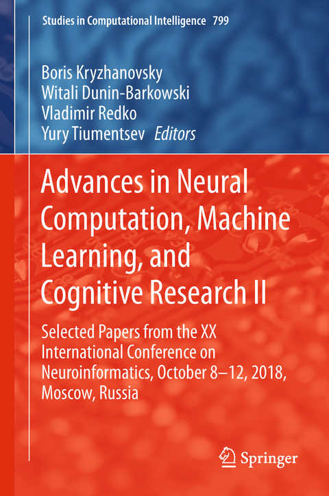 Advances in Neural Computation, Machine Learning, and Cognitive Research II - 