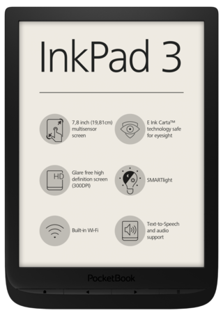 Pocketbook InkPad 3 - black, E-Book Reader