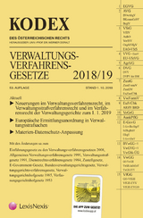 KODEX Verwaltungsverfahrensgesetze (AVG) 2018/19 - Doralt, Werner