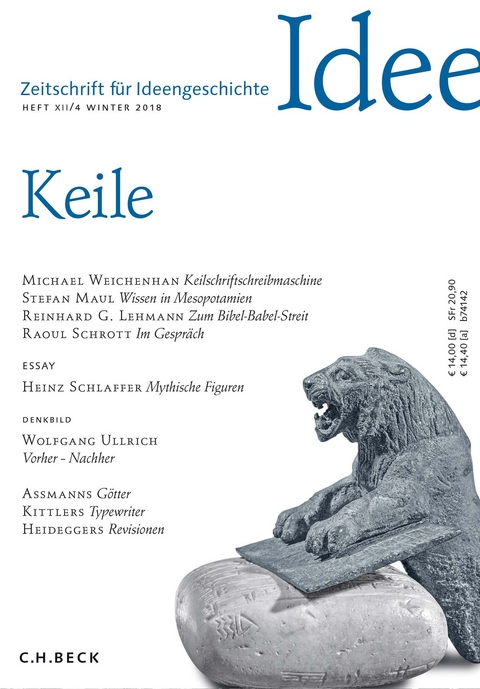 Zeitschrift f&uuml;r Ideengeschichte Heft XII/4 Winter 2018 - 