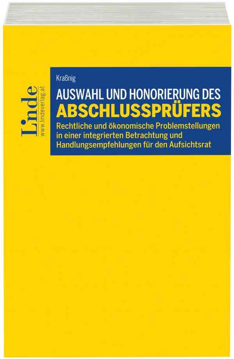 Auswahl und Honorierung des Abschlusspr&uuml;fers - Ulrich Kra&szlig;nig