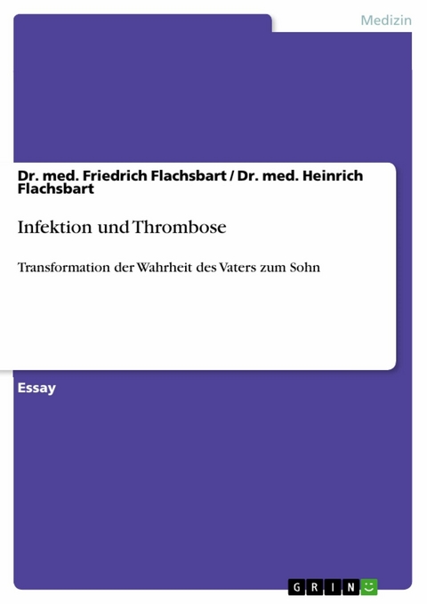 Infektion und Thrombose - Dr. med. Friedrich Flachsbart, Dr. med. Heinrich Flachsbart