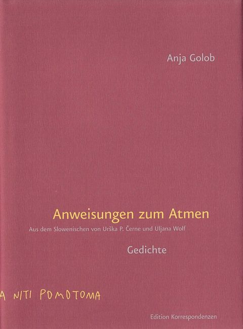 Anweisungen zum Atmen - Anja Golob