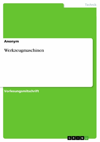 Werkzeugmaschinen