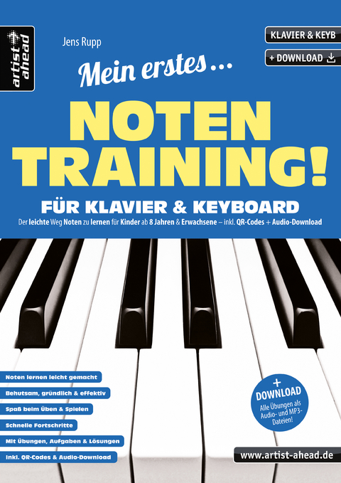 Mein erstes Notentraining f&uuml;r Klavier & Keyboard! - Jens Rupp
