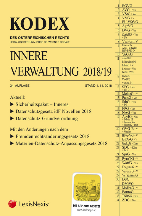 KODEX Innere Verwaltung 2018/19 - 