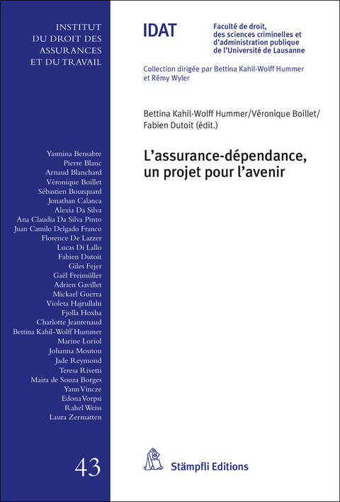 L'assurance d&eacute;pendance, un projet pour l'avenir - 