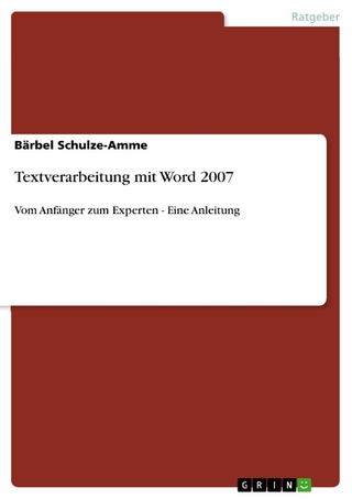 Textverarbeitung mit Word 2007